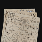 Houten Kinetische Kolibrie Sculptuur
