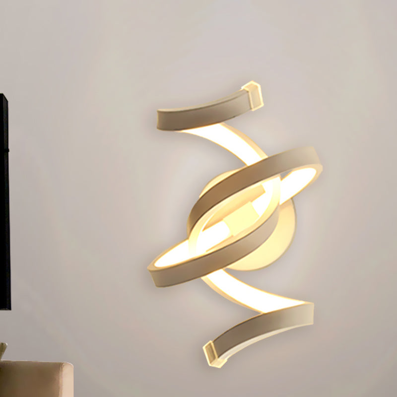 Ivory Ribbon Wandlamp Sconces Minimalisme LED Acryl Wandverlichting voor Slaapkamer