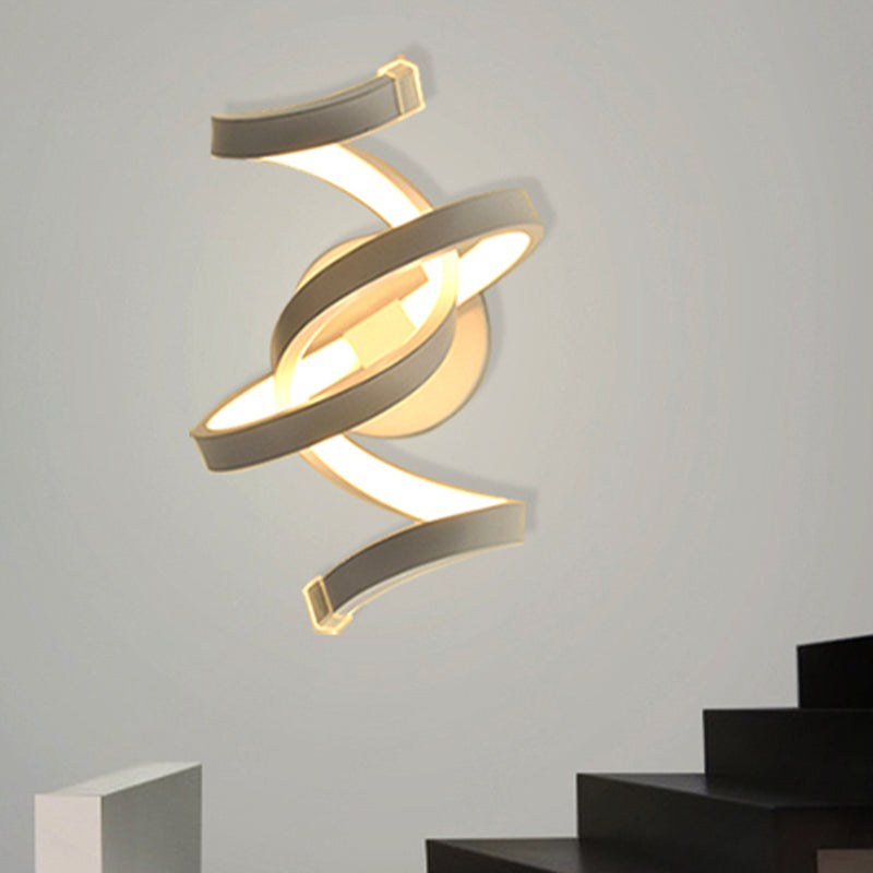 Ivory Ribbon Wandlamp Sconces Minimalisme LED Acryl Wandverlichting voor Slaapkamer