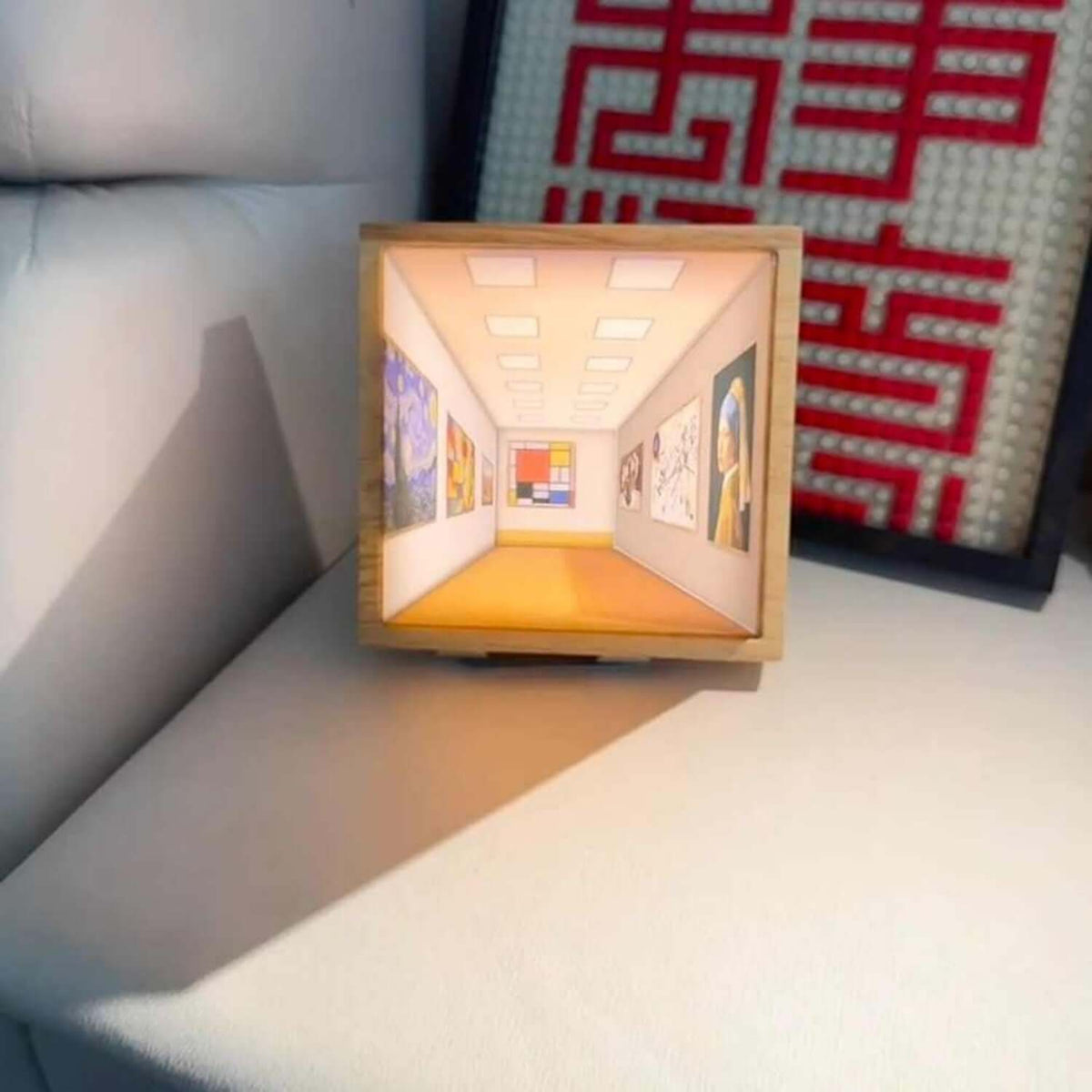 3D Illusie Nachtlamp Galerie Bedside Foto Stijl Creatief Modern Simuleer Zonlicht Tekening Nachtlamp Cadeau