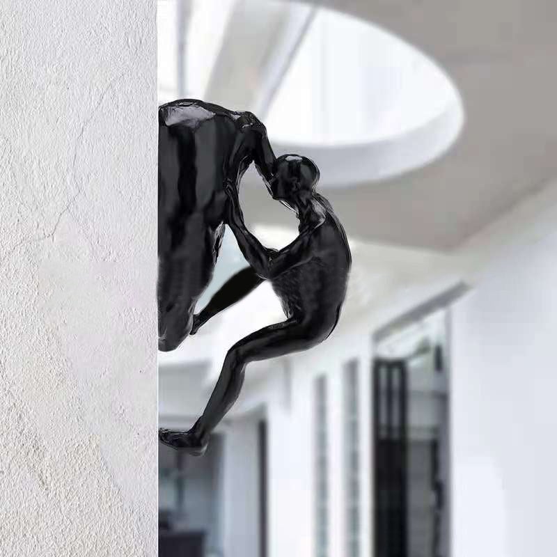 Klimwand hangende beelden