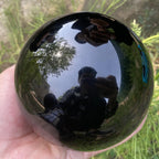Obsidiaanse Kristallen Bal Decoratie