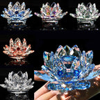 80Mm Kwarts Kristallen Lotus Bloem Ambachten Glas Fengshui Ornamenten Genezing Kristallen Thuis Feest Wicca Decor Yoga Cadeaus Souvenir