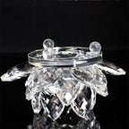 80Mm Kwarts Kristallen Lotus Bloem Ambachten Glas Fengshui Ornamenten Genezing Kristallen Thuis Feest Wicca Decor Yoga Cadeaus Souvenir