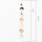 Kristallen Levensboom 6 Ringen Muurdecoratie Ornament