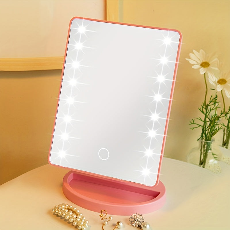 GlowMirror - Draagbare Make-up Spiegel met LED Verlichting