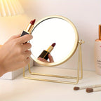 VintageGlow – Verstelbare Make-up Spiegel met IJzeren Frame