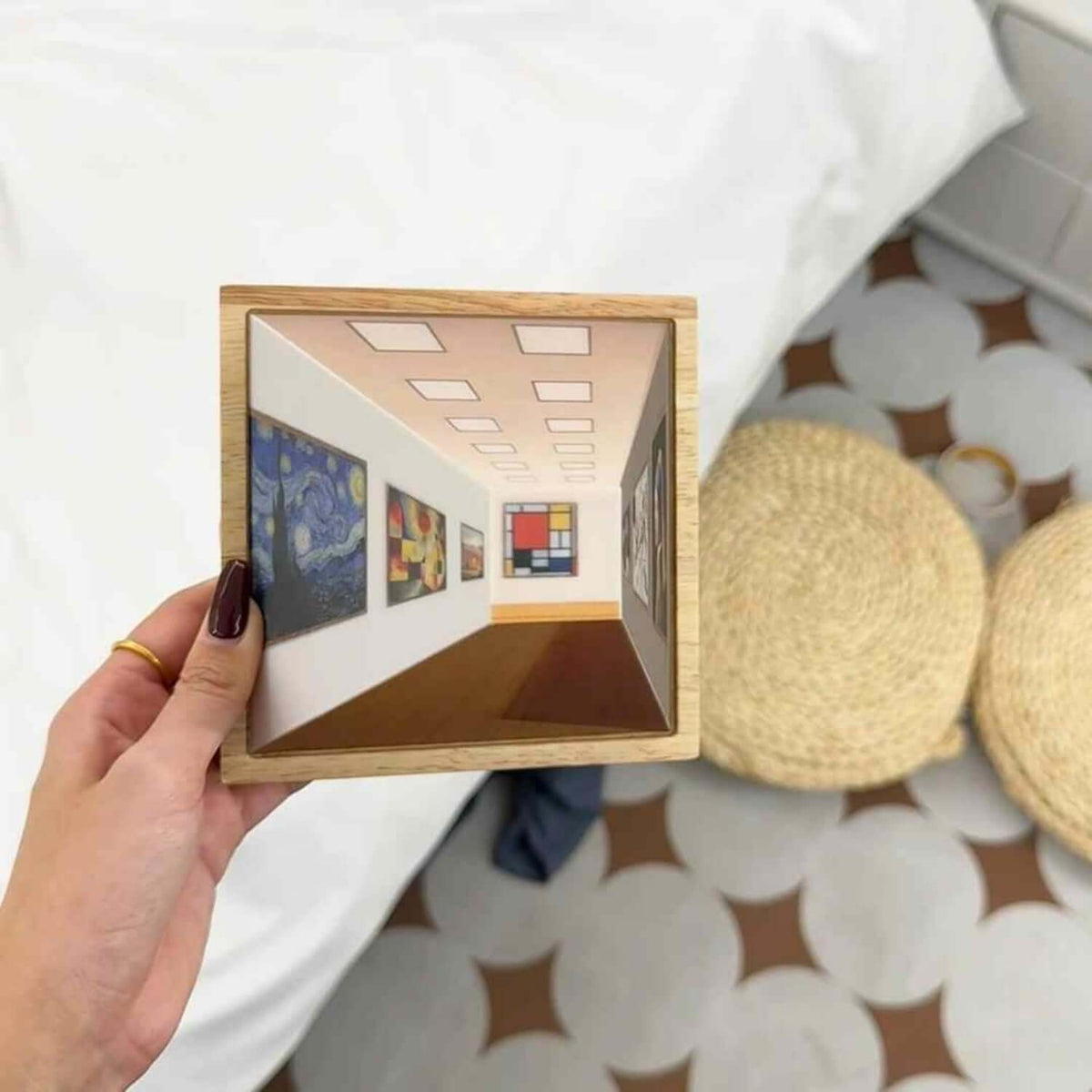 3D Illusie Nachtlamp Galerie Bedside Foto Stijl Creatief Modern Simuleer Zonlicht Tekening Nachtlamp Cadeau