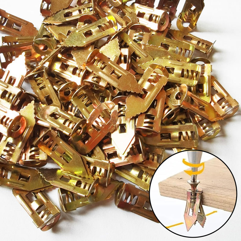 Troscana | Gipsplaat Expansie Ankers + Hoogwaardige Zink Schroeven Kit (Verpakking van 100)