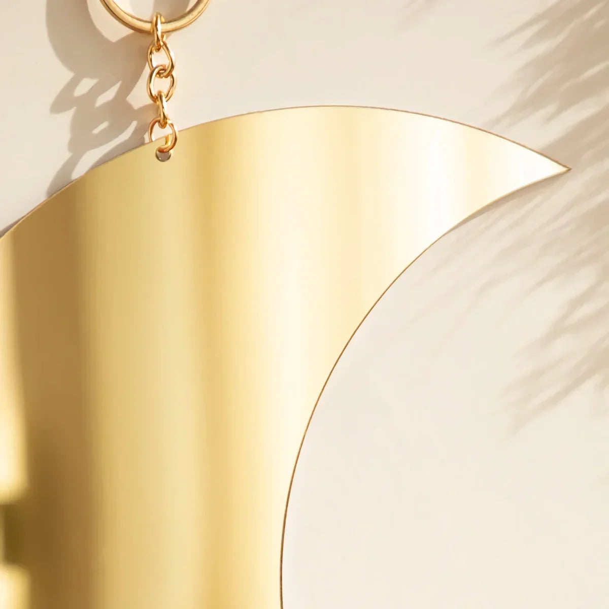 Gouden Maan Spiegel Acryl Hangend Decoratief Wand Spiegel