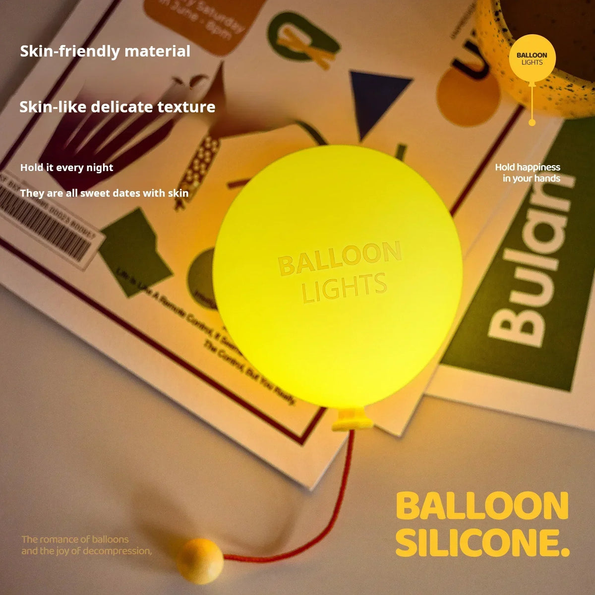 Zachte Glans Ballon Nachtlamp