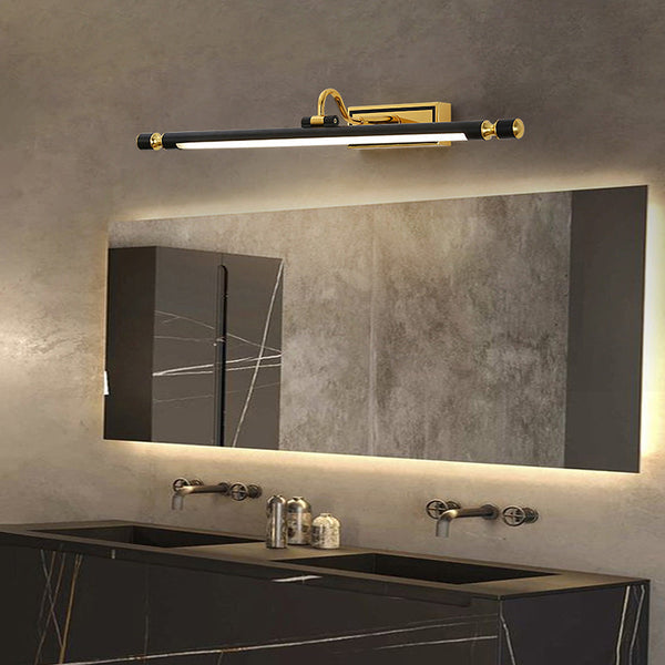 Luxe Zwart-Gouden Spiegel Lamp – LumoGold | Troscana