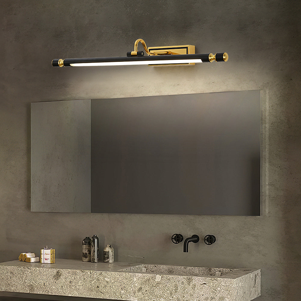 Luxe Zwart-Gouden Spiegel Lamp – LumoGold | Troscana