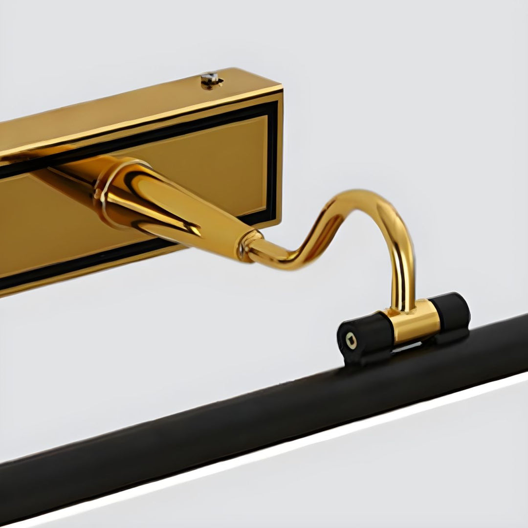 Luxe Zwart-Gouden Spiegel Lamp – LumoGold | Troscana