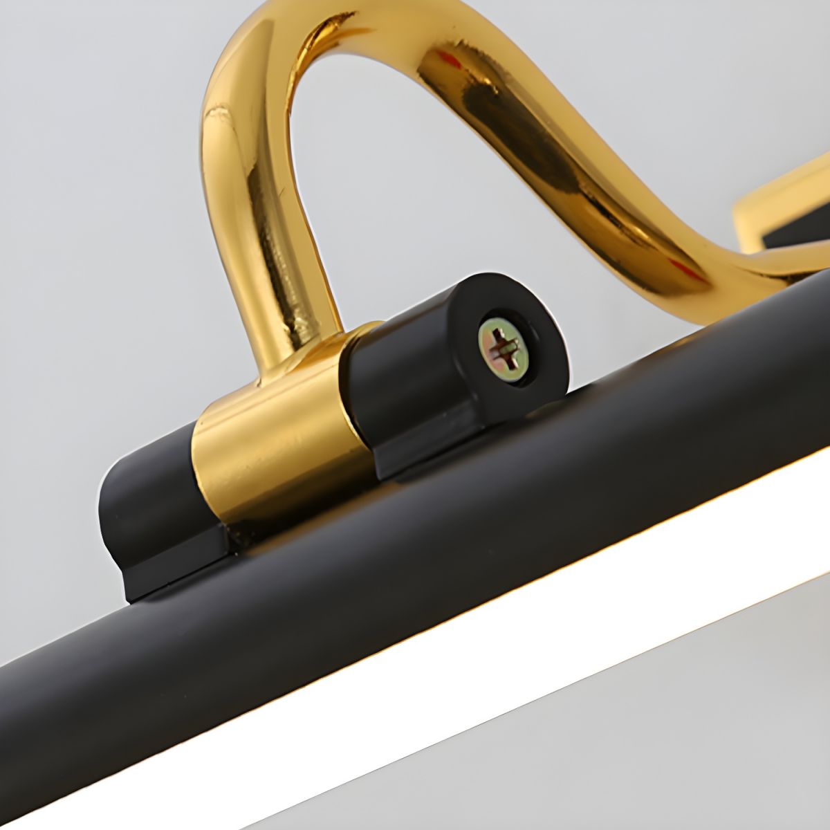 Luxe Zwart-Gouden Spiegel Lamp – LumoGold | Troscana