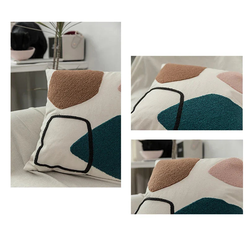Zwarte Kat & Tuin Tufted Kussenhoes | Troscana