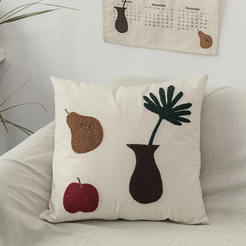 Zwarte Kat & Tuin Tufted Kussenhoes | Troscana