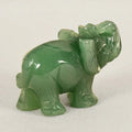 Groene Aventurijn Jade Steen Olifant Standbeeld