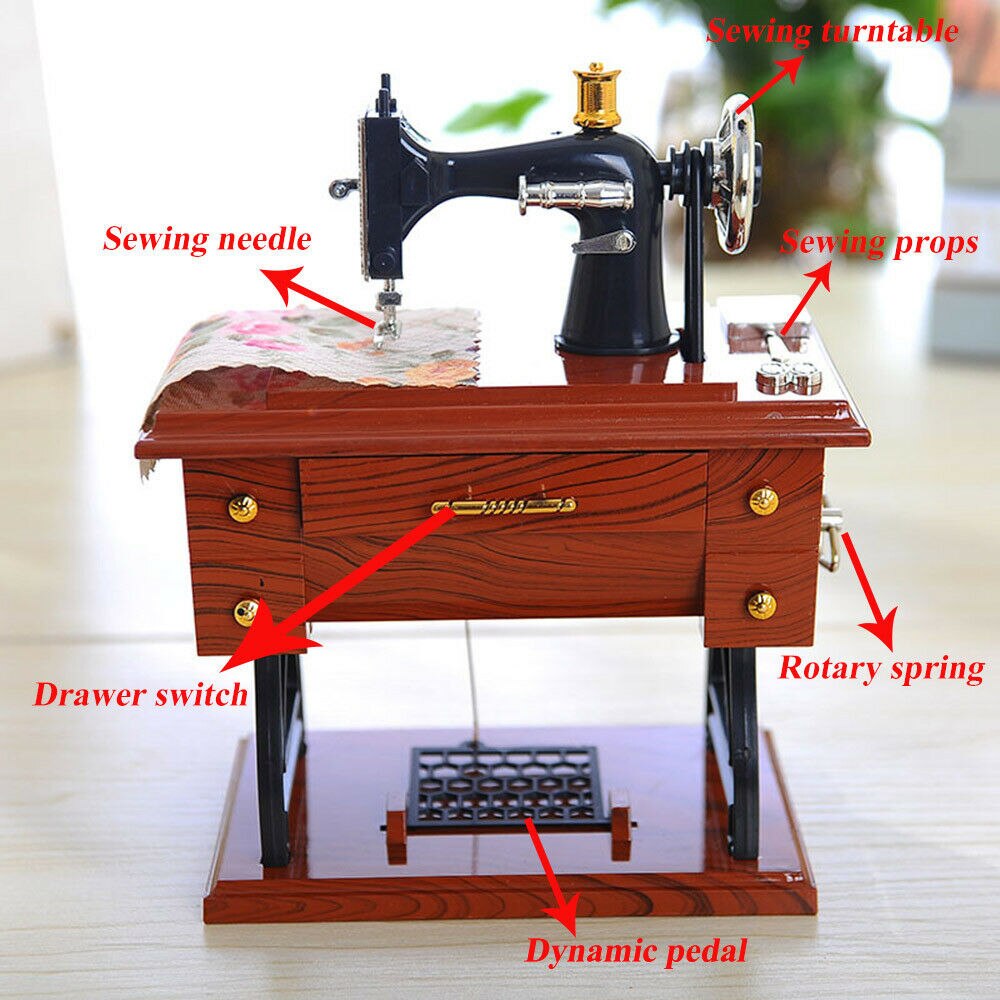 Mini Craft Retro Naaimachine Decor