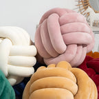 Handmade Knotted Round Decorative Cushion