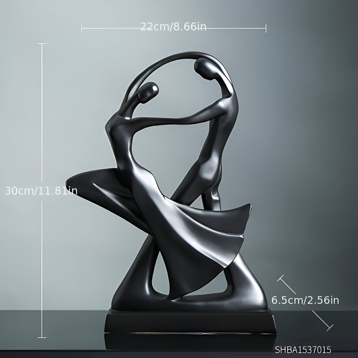 SwayDuo | Moderne dansharsen sculptuur
