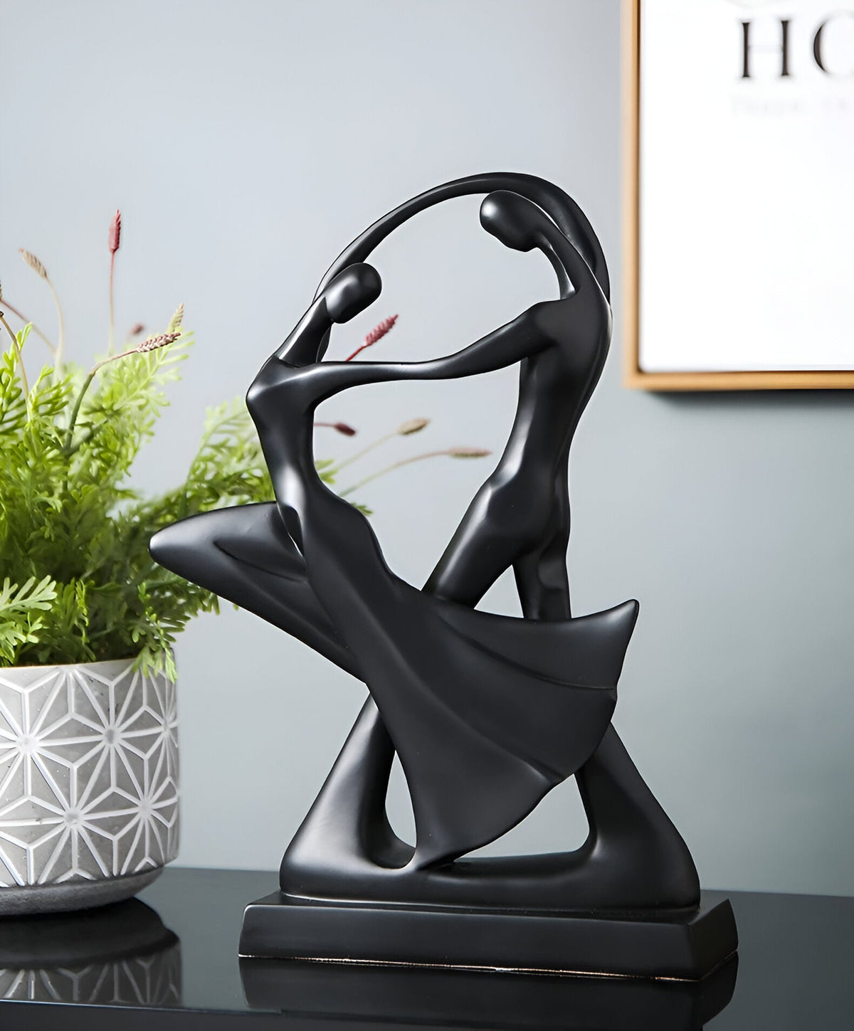 SwayDuo | Moderne dansharsen sculptuur