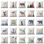 Geometric Animals Cushion Cover