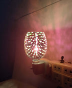 3D Glazen Aromatherapie Wax Smeltlamp Kleine Nachtlamp