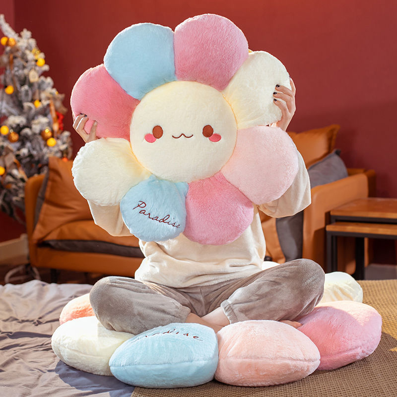 Plush flower-shaped cushion Troscana