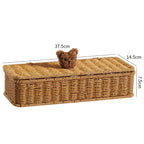 Decoratieve Geweven Opbergdoos Met Schattig Beren Deksel