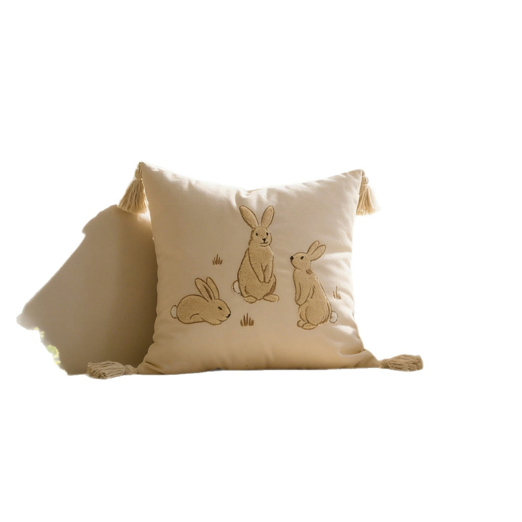 kussensloop met schattig konijnenmotief Troscana