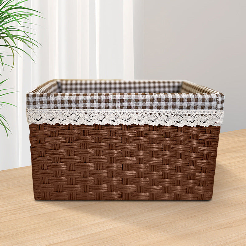 Stijlvolle Opslagdoos Met Decoratieve Stofinzet