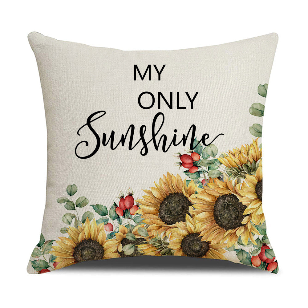 Kussenhoes met Zonnebloem Patroon Troscana