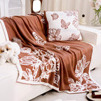 Decorative Blanket with Floral Pattern Troscana