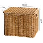 Handgemaakte Rechthoekige Wicker Opslagdoos