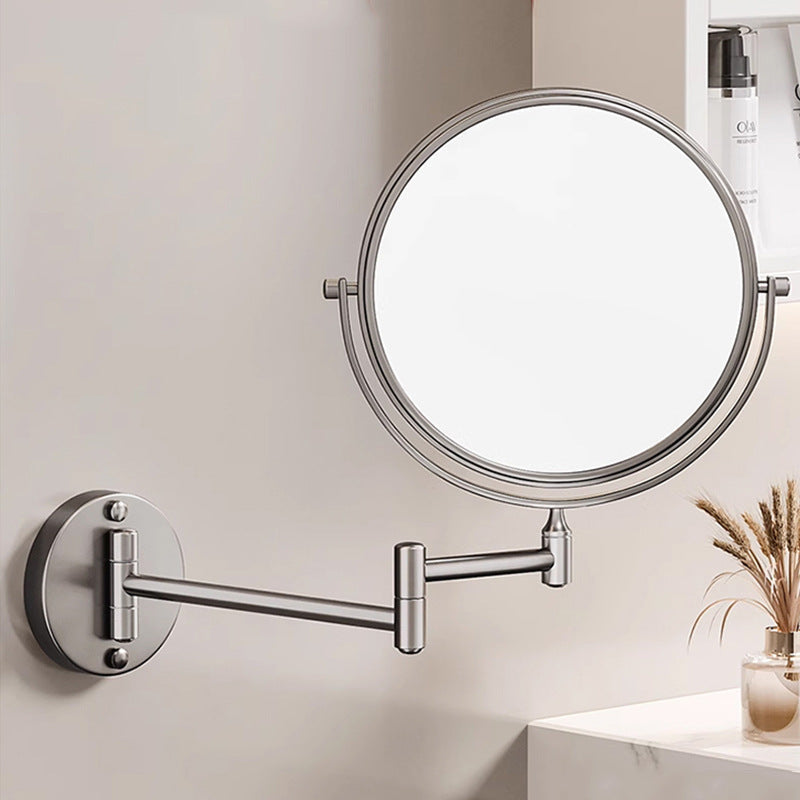 Oplaadbare Wandgemonteerde Scheerspiegel | 360° Rotatie. 1X/10X Vergroting & Verstelbare LED Verlichting voor Badkamergebruik