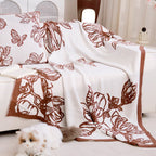 Decorative Blanket with Floral Pattern Troscana