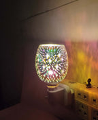 3D Glazen Aromatherapie Wax Smeltlamp Kleine Nachtlamp