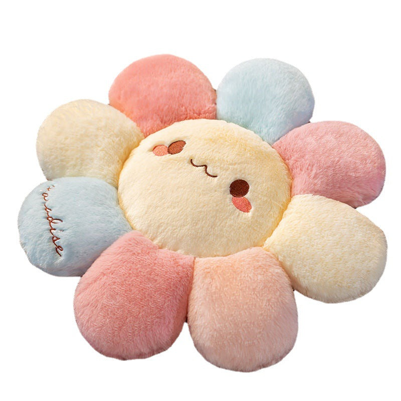 Plush flower-shaped cushion Troscana