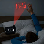 Troscana | Projectie wekker met spiegeleffect en groot LED-scherm