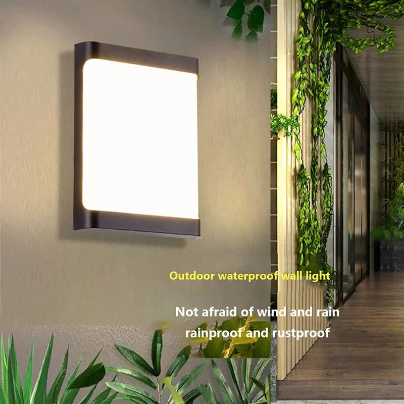 Moderne LED Buiten Wandlamp – Waterdichte Tuinwandlamp, Wandverlichting voor Gang, Balkon en Ingang Decor