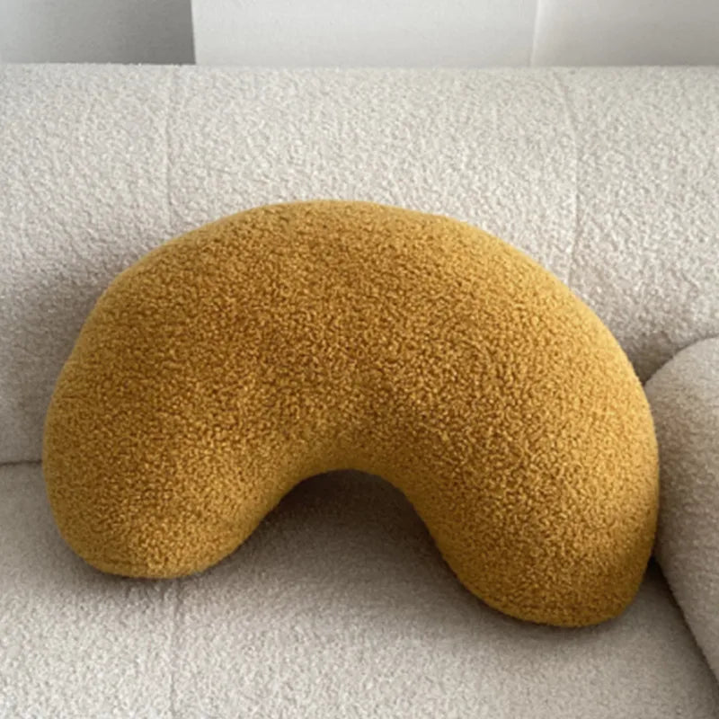 Nordic Bouclé Abstract Kussen – Minimalistisch Pluche Kussen | Troscana