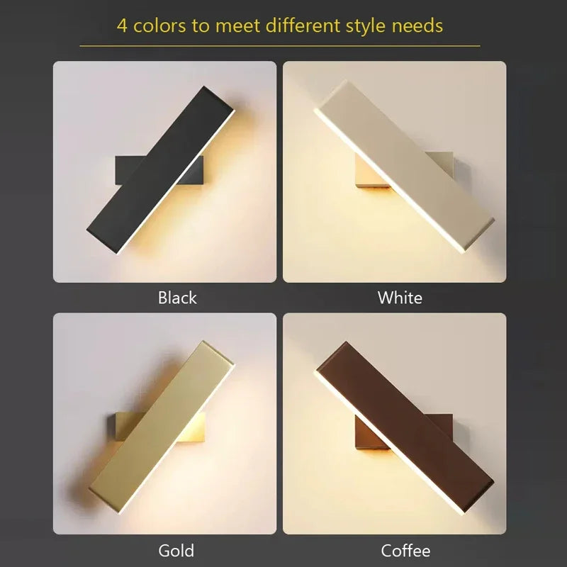 Moderne LED Wandlamp – Draaibare Aluminium Wandlamp voor Woonkamer, Slaapkamer, Eetkamer en Huisdecoratie – Op & Neer Binnen Wandlamp