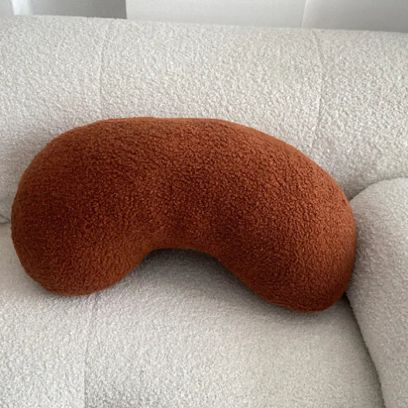 Nordic Bouclé Abstract Kussen – Minimalistisch Pluche Kussen | Troscana