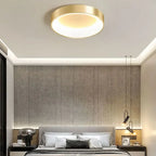 Moderne LED Plafondlamp – Dimbare Gouden Opbouwlamp voor Master Bedroom, Studie, Balkon en Gang