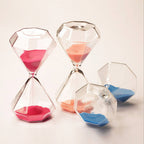 5–60 Minuten diamant zandloper, zandloper, zandloper, kinder cadeau, zandloper, huisdecoratie, beschikbaar in meerdere kleur opties
