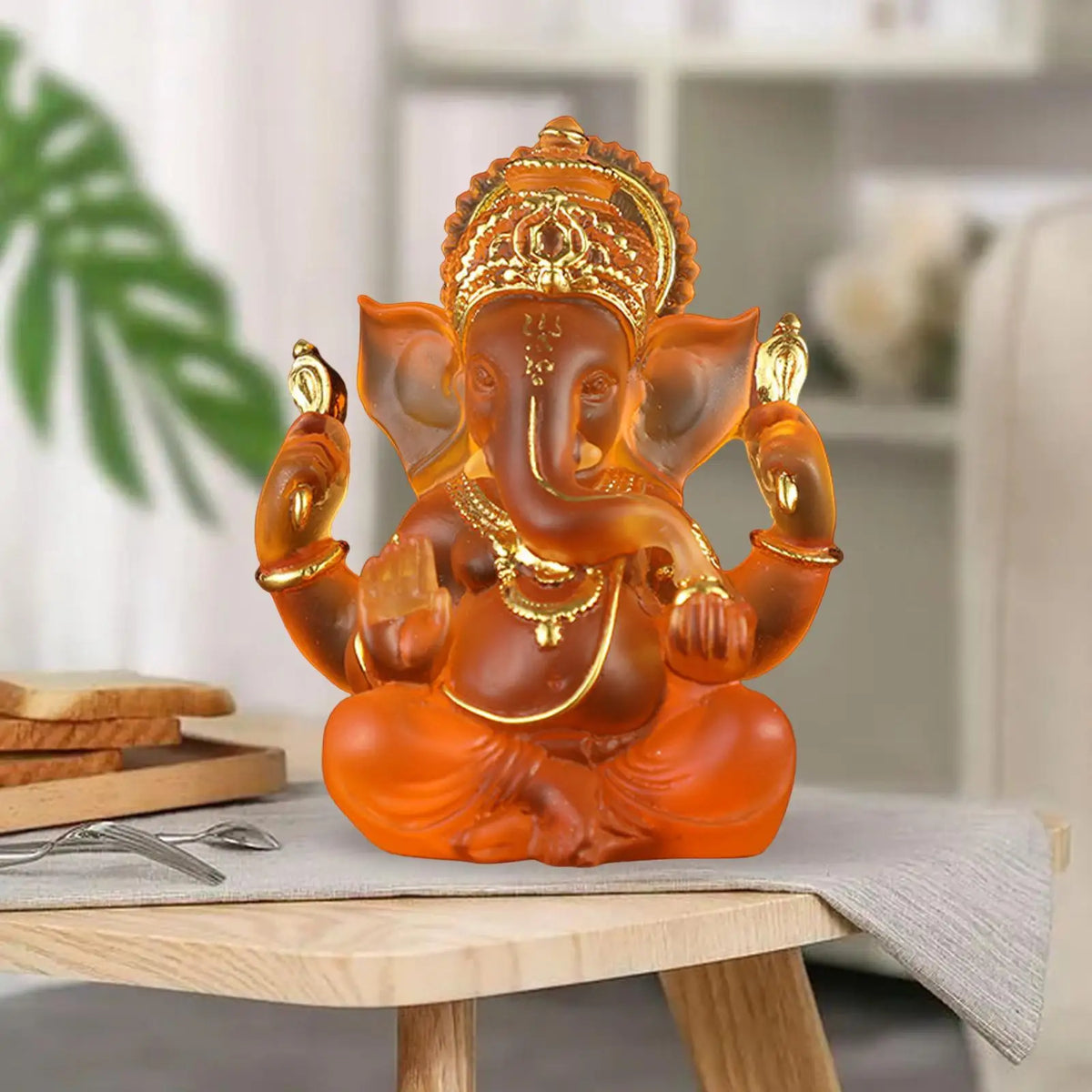 Zeldzaam gekleurde semi-transparante Ganesh beelden voor geluk in uw huis