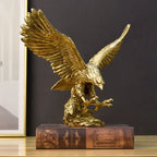 Hars Gouden Arend Beeld Kunst Dier Model Collectie Ornament Thuis Kantoor Bureau Feng Shui Decor Figuren eenvoudig