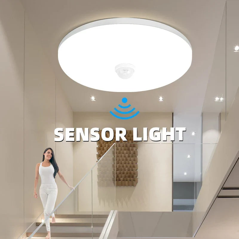LED PIR Bewegingssensor Plafondlamp - Moderne Verlichting voor Slaapkamer, Woonkamer, Trapverlichting