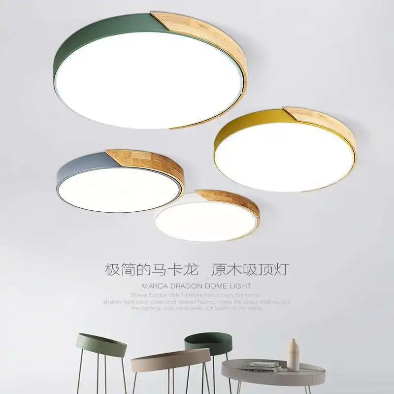 Moderne LED Plafondlamp Macaron Kandelaar